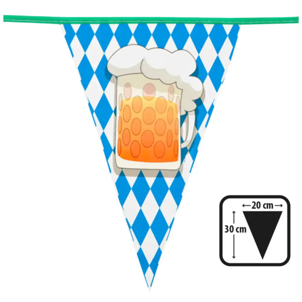 Boland Oktoberfest Bier Vlaggenlijn Slinger 6 mtr | per stuk Boland Oktoberfest Bier Vlaggenlijn Slinger 6 mtr | per stuk