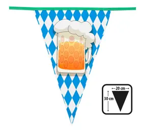 Boland Oktoberfest Bier Vlaggenlijn Slinger 6 mtr | per stuk Boland Oktoberfest Bier Vlaggenlijn Slinger 6 mtr | per stuk