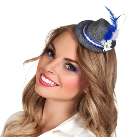 Boland Oktoberfest Diadeem Tiroler Hoedje | per stuk Boland Oktoberfest Diadeem Tiroler Hoedje | per stuk