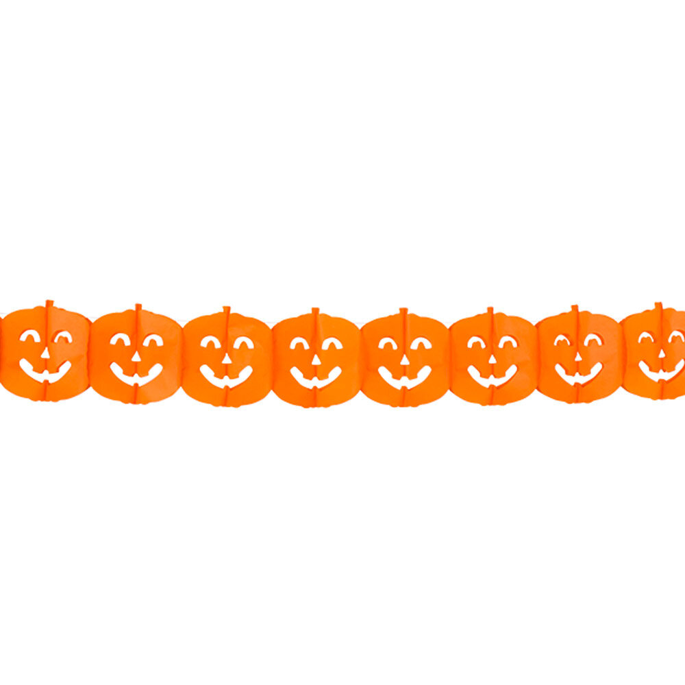 Boland Halloween Pompoen Slinger 4mtr | per stuk Boland Halloween Pompoen Slinger 4mtr | per stuk