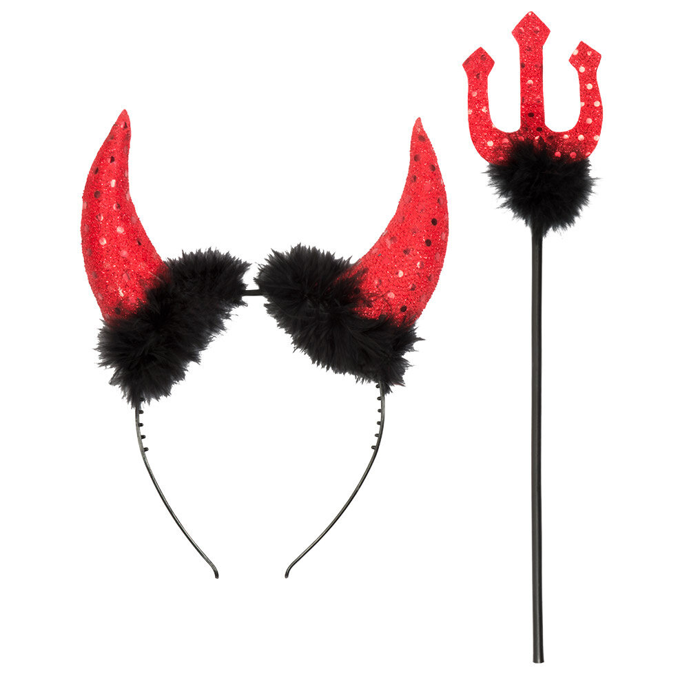 Boland Duivel Set Halloween Rood | 2-delig Boland Duivel Set Halloween Rood | 2-delig