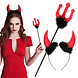 Boland Ensemble diable d'Halloween rouge | 2 pièces