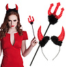 Boland Halloween-Teufel-Set Rot | 2-teilig Boland Halloween-Teufel-Set Rot | 2-teilig