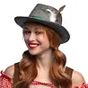Boland Chapeau tyrolien gris Oktoberfest | à l'unité