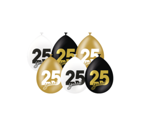 Paper Dreams Ballons pour célébrer le 25e anniversaire ! 30 cm | 6 pièces