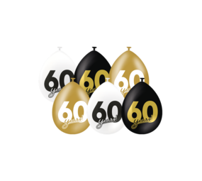 Paper Dreams Ballons pour célébrer le 60e anniversaire ! 30 cm | 6 pièces