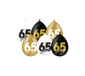 Paper Dreams Ballons pour célébrer le 65e anniversaire ! 30 cm | 6 pièces