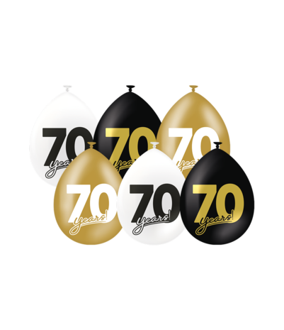 Paper Dreams Ballons pour célébrer le 70e anniversaire ! 30 cm | 6 pièces