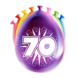 Paper Dreams Ballons pour fête d'anniversaire 70 ans, 30 cm | 8 pièces