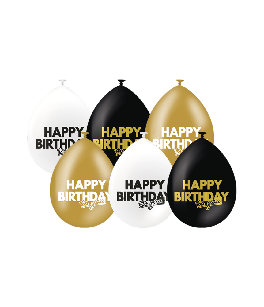 Paper Dreams Happy Birthday Celebration Balloons! 30cm | 6 pieces