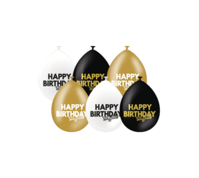 Paper Dreams Ballonnen Happy Birthday Celebration! 30cm | 6 stuks Paper Dreams Ballonnen Happy Birthday Celebration! 30cm | 6 stuks