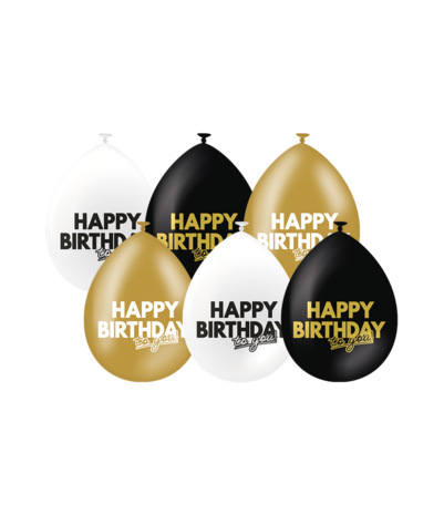 Paper Dreams Happy Birthday Celebration Balloons! 30cm | 6 pieces