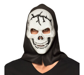 Boland Gezichtsmasker Schedel met kap Boland Gezichtsmasker Schedel met kap