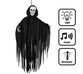 Boland Schockierende Sensenmann-Halloween-Dekoration | 90 cm
