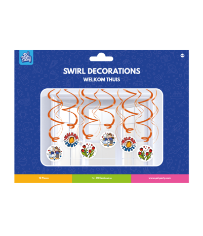 Paper Dreams Welkom Thuis Swirls Hangdecoratie | Set van 12 stuks Paper Dreams Welkom Thuis Swirls Hangdecoratie | Set van 12 stuks
