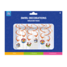 Paper Dreams Décoration suspendue « Bienvenue à la maison » en spirales | Lot de 12 pièces