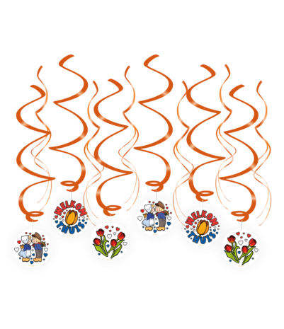 Paper Dreams Welkom Thuis Swirls Hangdecoratie | Set van 12 stuks Paper Dreams Welkom Thuis Swirls Hangdecoratie | Set van 12 stuks