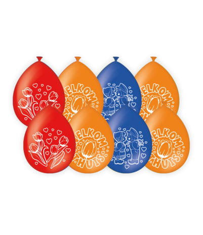Paper Dreams Welkom Thuis Ballonnen 30cm | 8 stuks Paper Dreams Welkom Thuis Ballonnen 30cm | 8 stuks