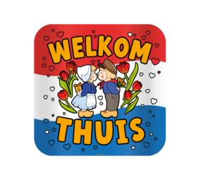 Paper Dreams Welkom Thuis Deurbord 50x50cm | per stuk Paper Dreams Welkom Thuis Deurbord 50x50cm | per stuk