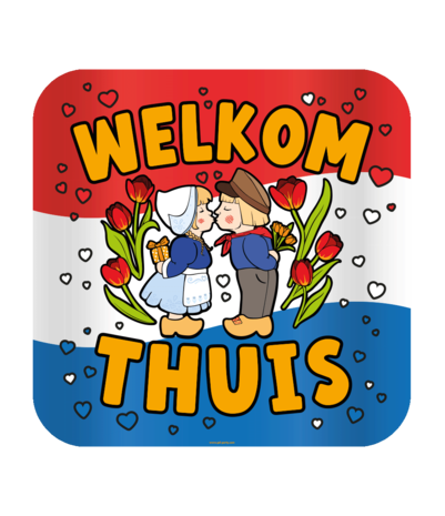 Paper Dreams Welkom Thuis Deurbord 50x50cm | per stuk Paper Dreams Welkom Thuis Deurbord 50x50cm | per stuk