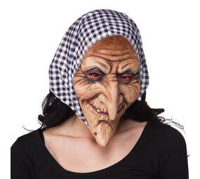 Boland Masque de sorcière avec capuche en latex Boland Masque de sorcière avec capuche en latex