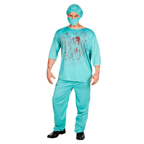 Boland Bloody Surgeon Costume Halloween | Size M/L -50/52 Boland Bloody Surgeon Costume Halloween | Size M/L -50/52