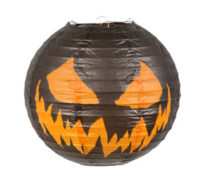 Boland Lampion Creepy Pumpkin Halloween 25cm | per stuk Boland Lampion Creepy Pumpkin Halloween 25cm | per stuk