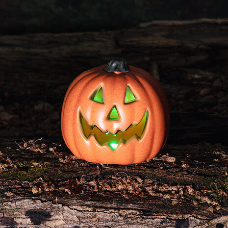 Boland Oplichtende Pompoen Halloween 20cm | per stuk Boland Oplichtende Pompoen Halloween 20cm | per stuk