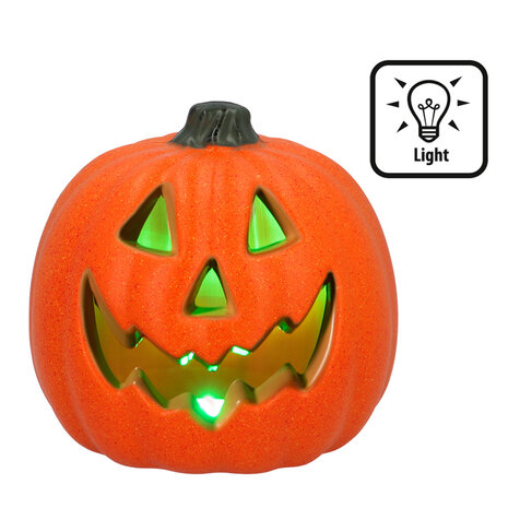 Boland Leuchtender Halloween-Kürbis 20 cm | pro Stück