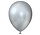Silberne Metallic-Luftballons, 30 cm | 10, 25, 50 oder 100 Stück