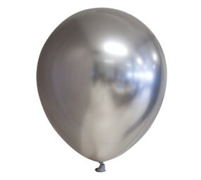 WeFiesta Ballons argentés chromés 30 cm | 10 pièces