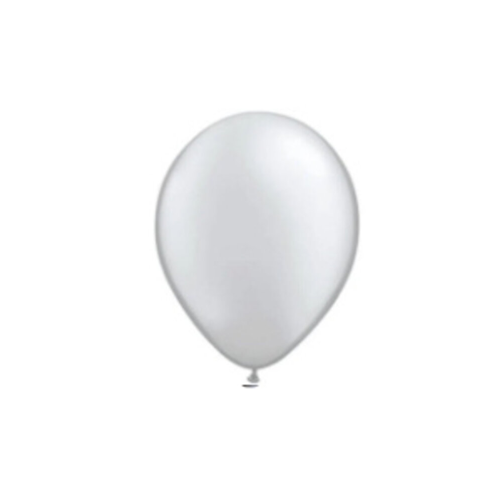 Folat Ballonnen Metallic Zilver 13cm | 20 stuks