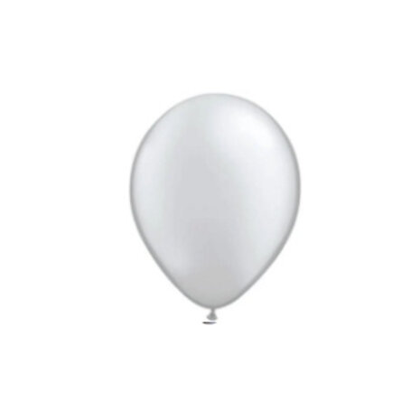 Folat Ballonnen Metallic Zilver 13cm | 20 stuks