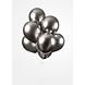 WeFiesta Space Grey Chrome Ballons 30 cm | 10 oder 100 Stück