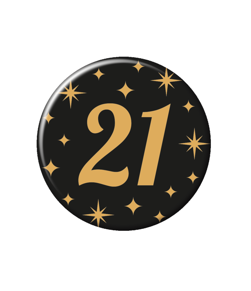Paper Dreams Button 21 years Classy | per piece