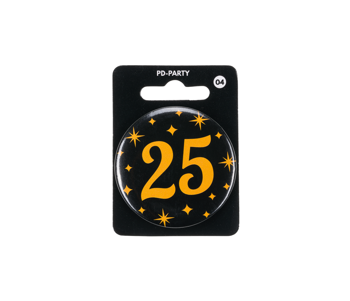 Paper Dreams Button 25  jaar Classy | per stuk