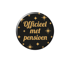 Paper Dreams Button Officieel met Pensioen Classy | per stuk