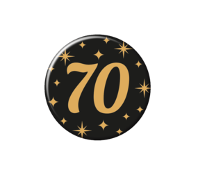 Paper Dreams Button 70 jaar Classy | per stuk Paper Dreams Button 70 jaar Classy | per stuk