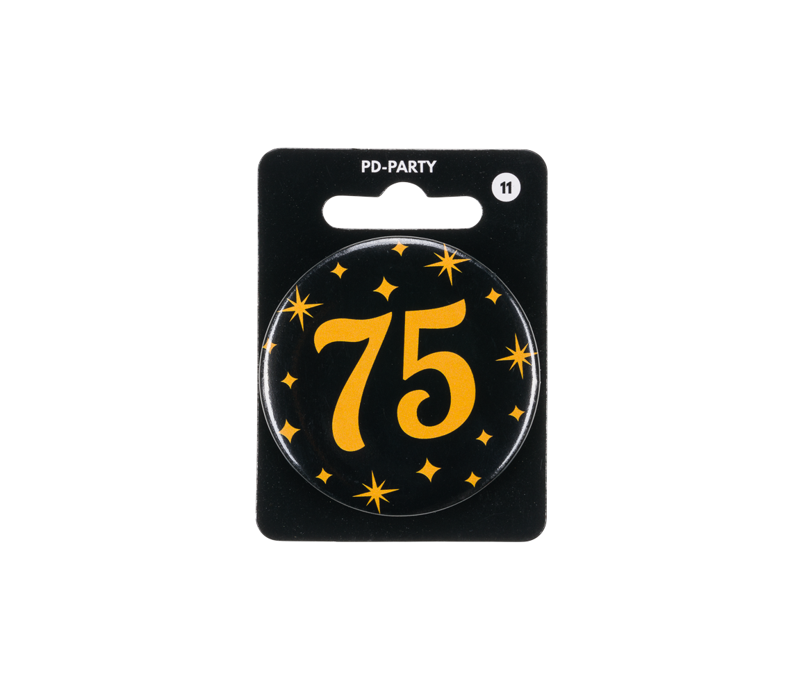 Paper Dreams Button 75 jaar Classy | per stuk