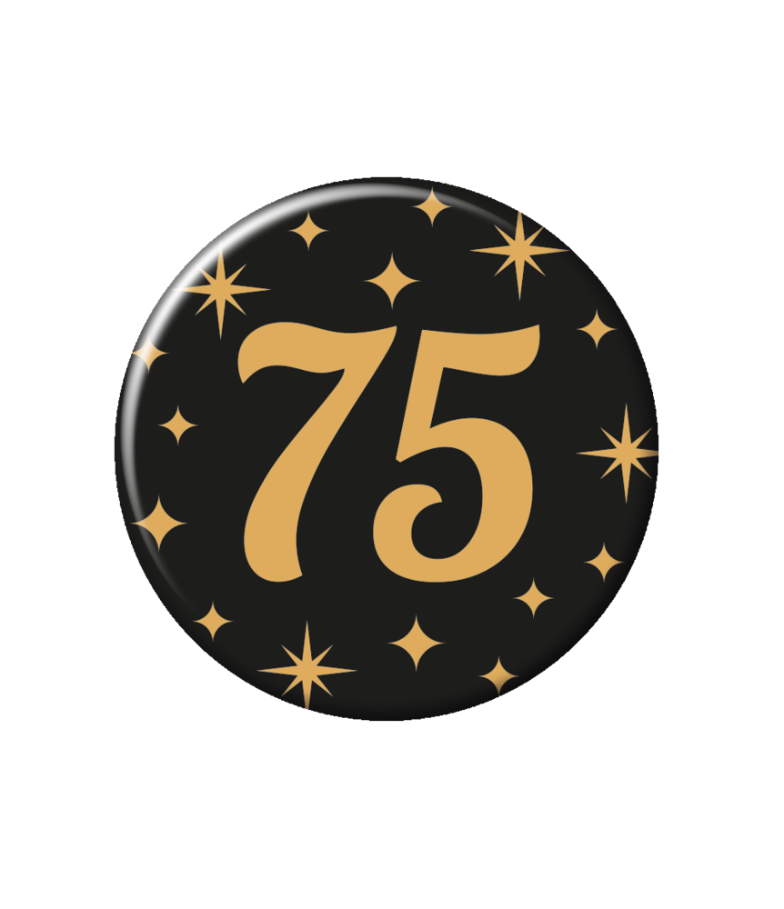 Paper Dreams Button 75 jaar Classy | per stuk