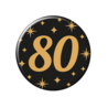 Paper Dreams Button 80 jaar Classy | per stuk Paper Dreams Button 80 jaar Classy | per stuk