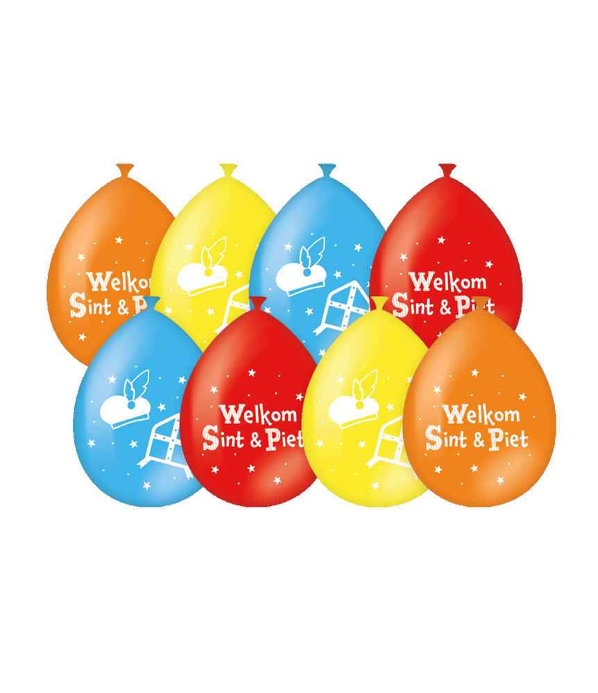 Paper Dreams Sinterklaas Ballonnen 30cm  | 8 stuks Paper Dreams Sinterklaas Ballonnen 30cm  | 8 stuks