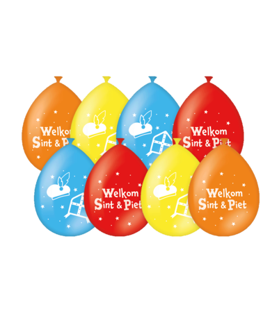 Paper Dreams Sinterklaas Ballonnen 30cm  | 8 stuks Paper Dreams Sinterklaas Ballonnen 30cm  | 8 stuks