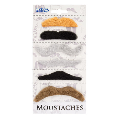 Boland Moustaches | Lot de 6 pièces Boland Moustaches | Lot de 6 pièces