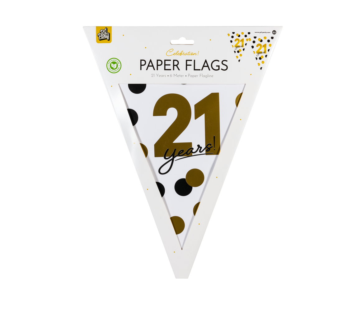 Paper Dreams 21 Years Celebration Bunting! | 6 m