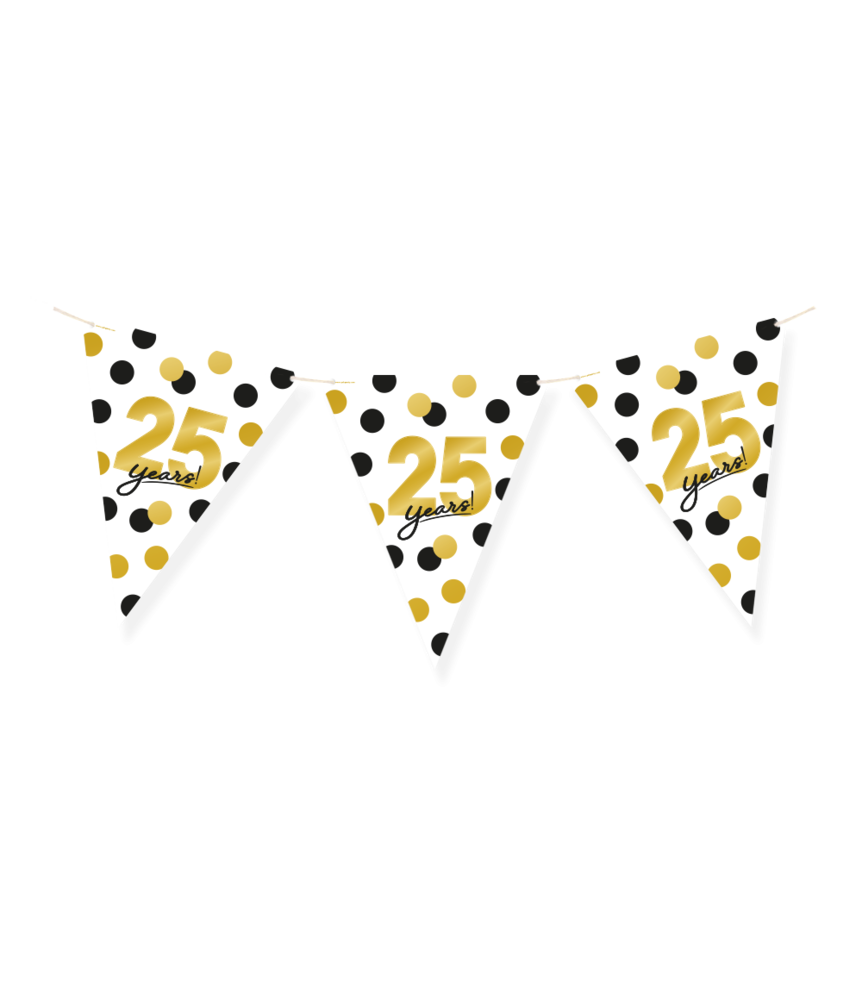 Paper Dreams Wimpelkette zum 25-jährigen Jubiläum! | 6 m Paper Dreams Wimpelkette zum 25-jährigen Jubiläum! | 6 m