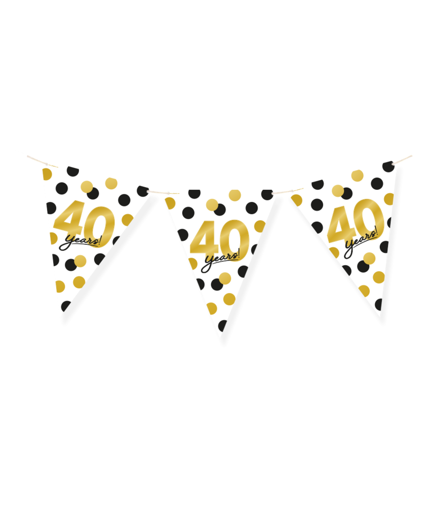 Paper Dreams Vlaggenlijn 40 jaar Celebration! | 6 mtr Paper Dreams Vlaggenlijn 40 jaar Celebration! | 6 mtr