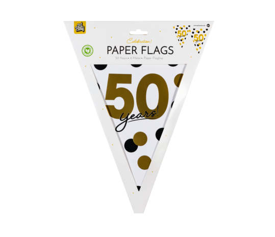 Paper Dreams Vlaggenlijn 50 jaar Celebration! | 6 mtr