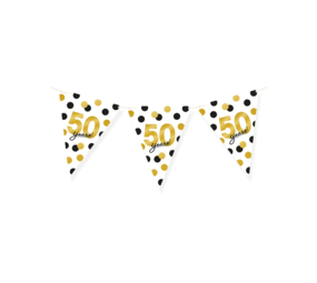 Paper Dreams Wimpelkette zum 50-jährigen Jubiläum! | 6 m