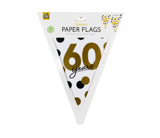 Paper Dreams Vlaggenlijn 60 jaar Celebration! | 6 mtr Paper Dreams Vlaggenlijn 60 jaar Celebration! | 6 mtr